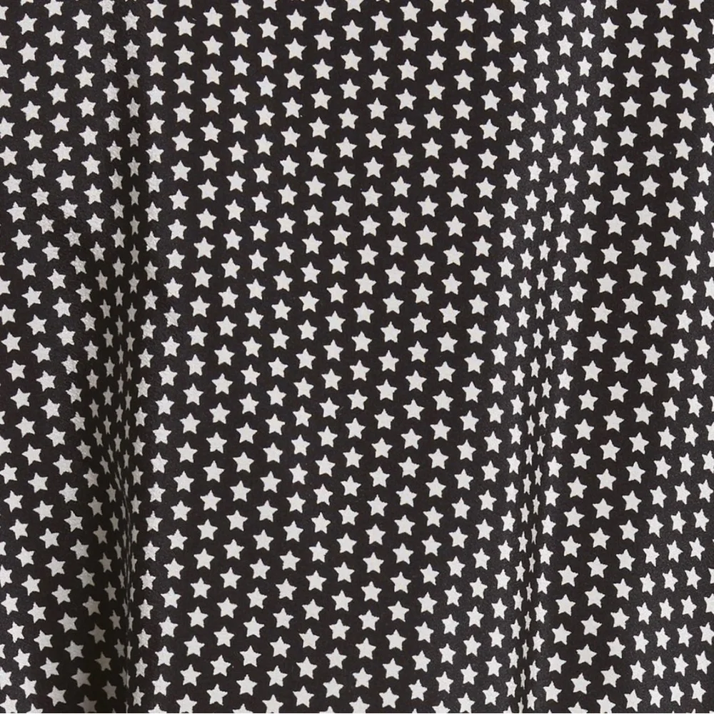 Robert Rodriguez Star Print Cold Shoulder Silk Dress, Small - Picture 2 of 15